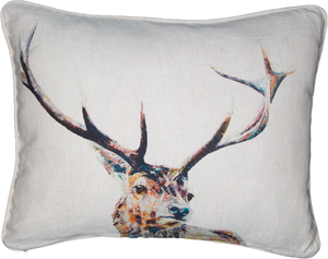 stag cushion, deer, scottish stag, red stag