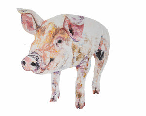 pig, piglet, pig print, piglet print, pig gift idea, piglet print idea, daylesford farm pig