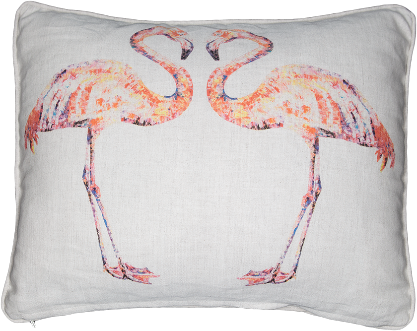 flamingo cushion