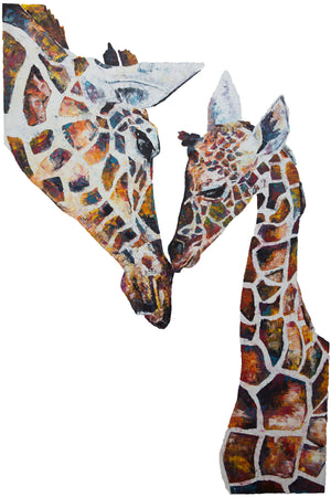 Giraffe 'Daisy and Holly' Giclee Print